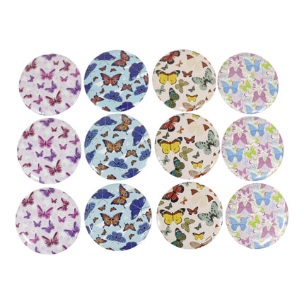 Butterfly Compact Hand Mirror JM5527-20 (12PC)