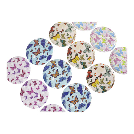 Butterfly Compact Hand Mirror JM5527-20 (12PC)