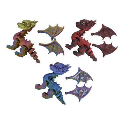 3D Animal Toy Dragon with Wings TY5319-15 (12PC)