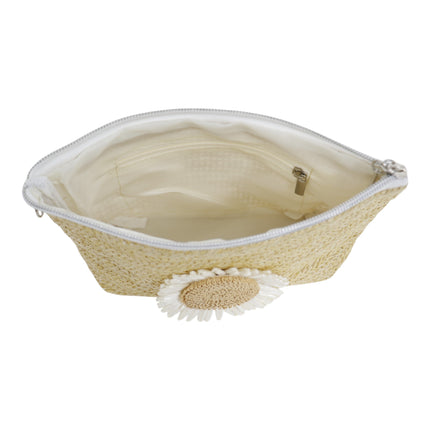 Daisy Flower Straw Makeup Pouch JB5526-7 (12PC)