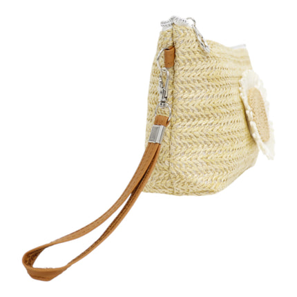 Daisy Flower Straw Makeup Pouch JB5526-7 (12PC)