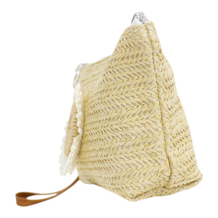 Daisy Flower Straw Makeup Pouch JB5526-7 (12PC)