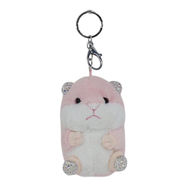 Rhinestone Hamster Plush Key Chain KC31219-31 (12PC)