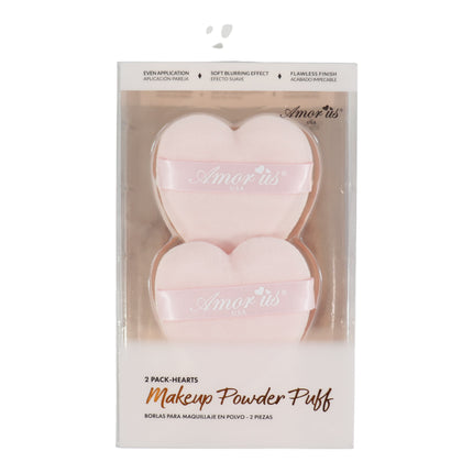 2 Piece Powder Heart Puff MPP-2  (4PK)