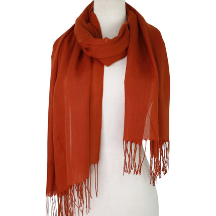 Plain Viscose Scarves VP1211A (12PC)