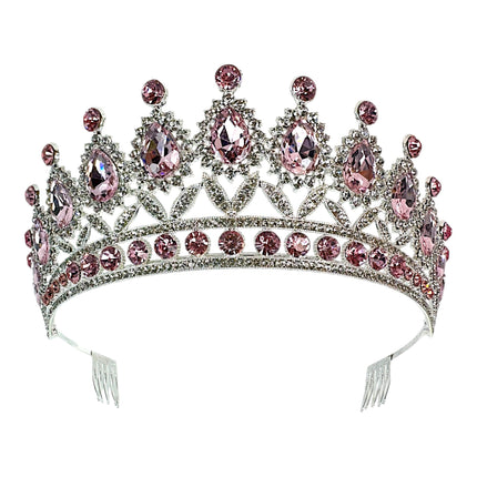 Crystal Tiara Crown HT0879 (2PC)