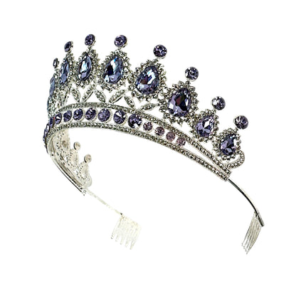Crystal Tiara Crown HT0879 (2PC)