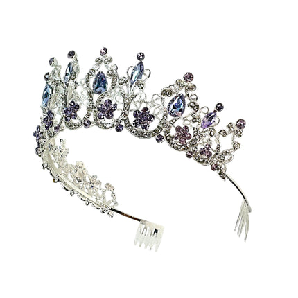 Crystal Tiara Crown HT0915 (2PC)