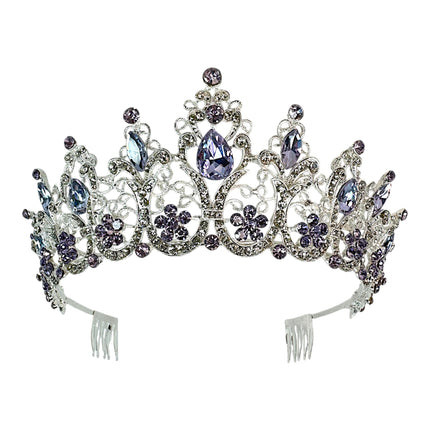 Crystal Tiara Crown HT0915 (2PC)
