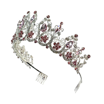 Crystal Tiara Crown HT0915 (2PC)