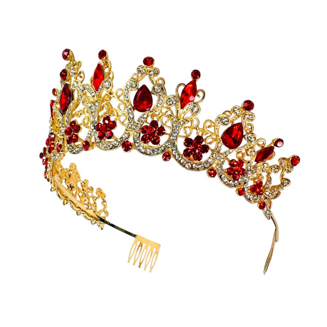 Crystal Tiara Crown HT915 (2PC)