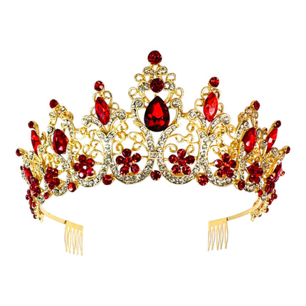 Crystal Tiara Crown HT0915 (2PC)