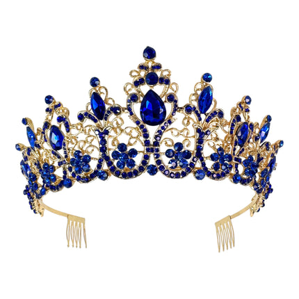 Crystal Tiara Crown HT0915 (2PC)