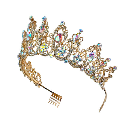 Crystal Tiara Crown HT0915 (2PC)