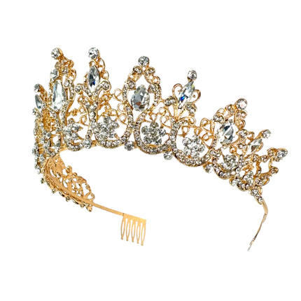 Crystal Tiara Crown HT0915 (2PC)