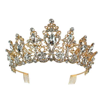 Crystal Tiara Crown HT0915 (2PC)