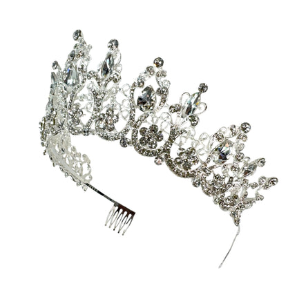 Crystal Tiara Crown HT0915 (2PC)