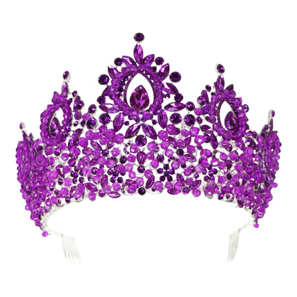 Crystal Tiara Crown HT0962 (2PC)