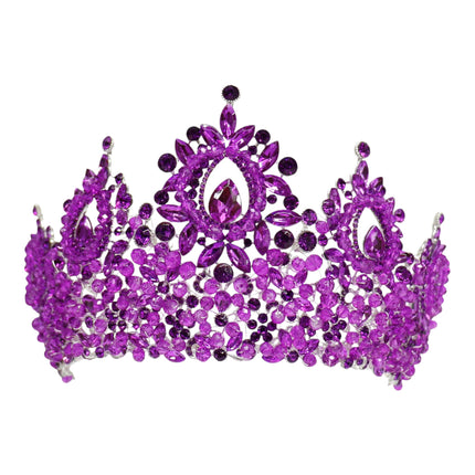 Crystal Tiara Crown HT0962 (2PC)