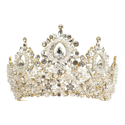 Crystal Tiara Crown HT0962 (2PC)