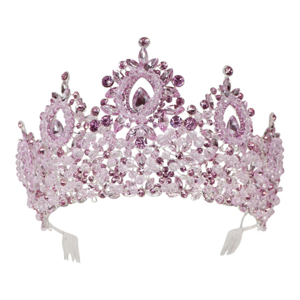 Crystal Tiara Crown HT0962 (2PC)
