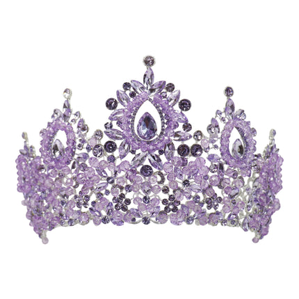 Crystal Tiara Crown HT0962 (2PC)