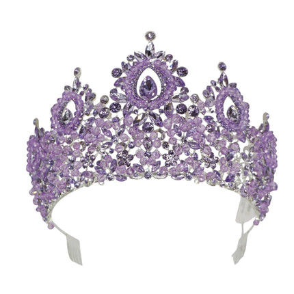 Crystal Tiara Crown HT0962 (2PC)