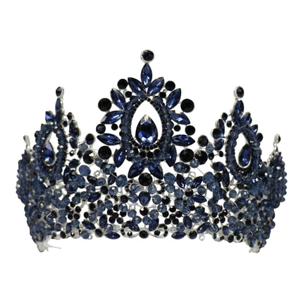 Crystal Tiara Crown HT0962 (2PC)