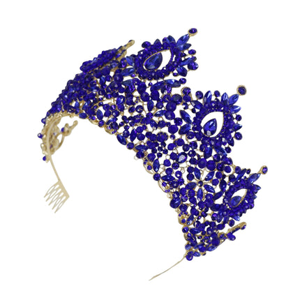 Crystal Tiara Crown HT0962 (2PC)