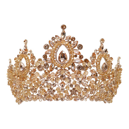 Crystal Tiara Crown HT0962 (2PC)