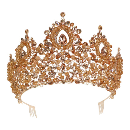 Crystal Tiara Crown HT0962 (2PC)