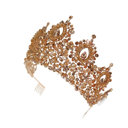 Crystal Tiara Crown HT0962 (2PC)