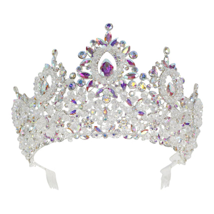 Crystal Tiara Crown HT0962 (2PC)