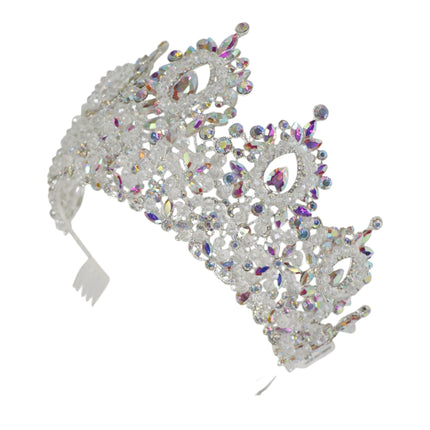 Crystal Tiara Crown HT0962 (2PC)