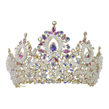Crystal Tiara Crown HT0962 (2PC)