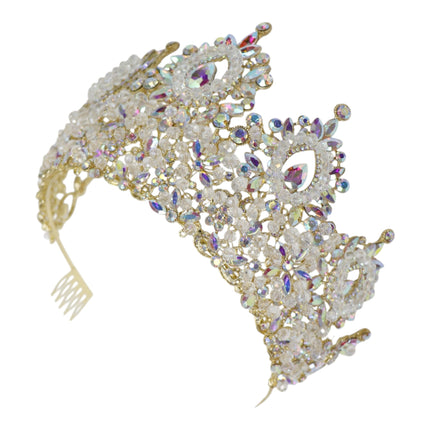 Crystal Tiara Crown HT0962 (2PC)