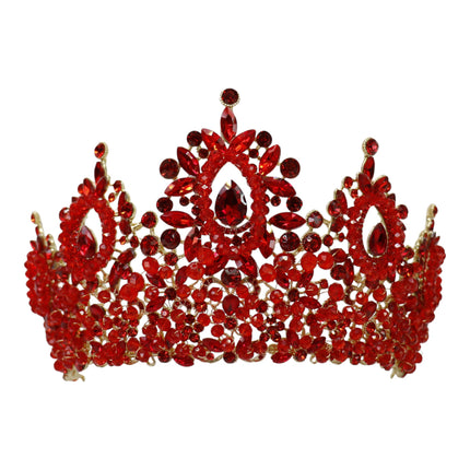 Crystal Tiara Crown HT0962 (2PC)