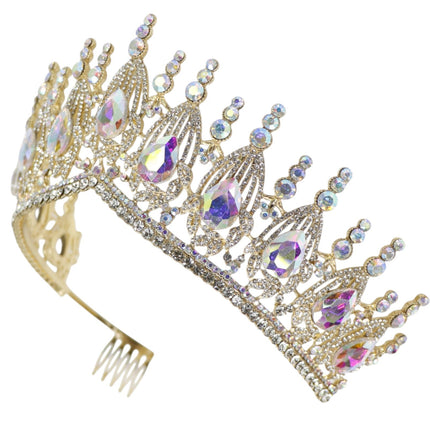 Crystal Tiara Crown HT0951 (2PC)