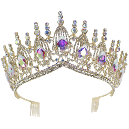 Crystal Tiara Crown HT0951 (2PC)