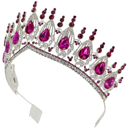 Crystal Tiara Crown HT0951 (2PC)