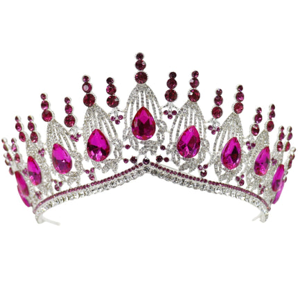 Crystal Tiara Crown HT0951 (2PC)