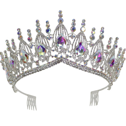 Crystal Tiara Crown HT0951 (2PC)