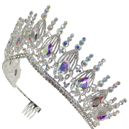 Crystal Tiara Crown HT0951 (2PC)