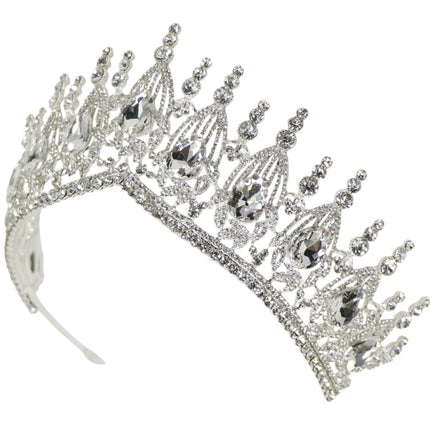 Crystal Tiara Crown HT0951 (2PC)