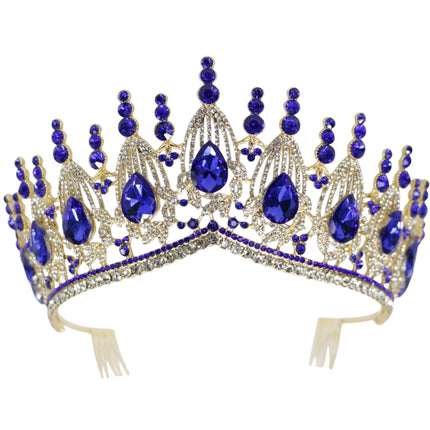 Crystal Tiara Crown HT0951 (2PC)