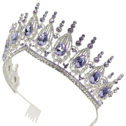 Crystal Tiara Crown HT0951 (2PC)