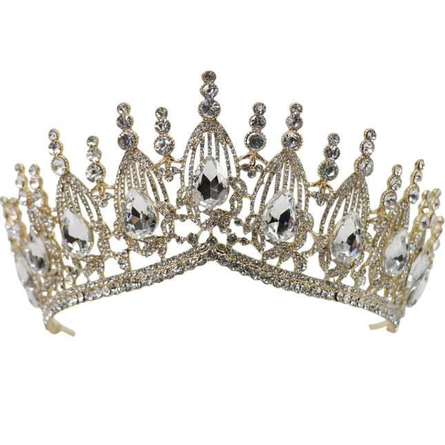 Crystal Tiara Crown HT0951 (2PC)