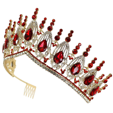 Crystal Tiara Crown HT0951 (2PC)