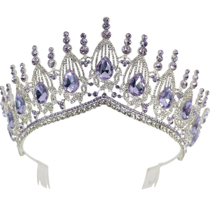 Crystal Tiara Crown HT0951 (2PC)