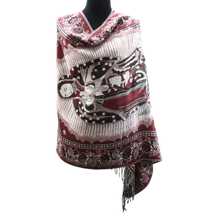 Metallic Pashmina Our Lady of Guadalupe SCF3719-28 (12PC)